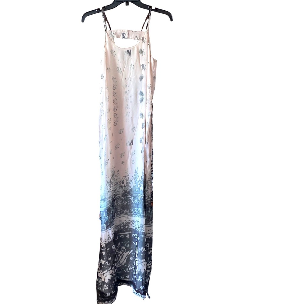 Chaser Floral Maxi Dress Sleeveless Bohemian Summer Dress with Slits Size S NWT